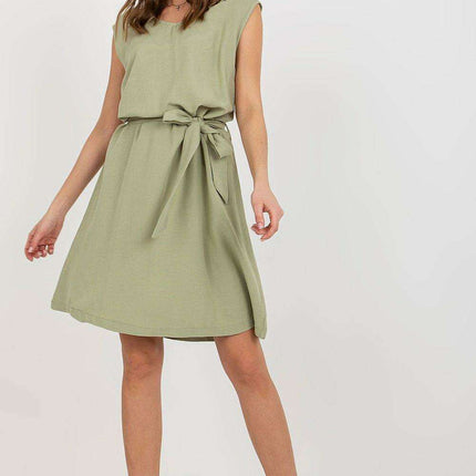 Elegant Heart Neckline Belted Summer Dress For Women - Très Elite