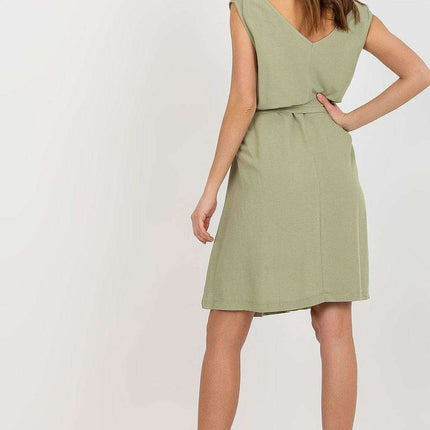 Elegant Heart Neckline Belted Summer Dress For Women - Très Elite