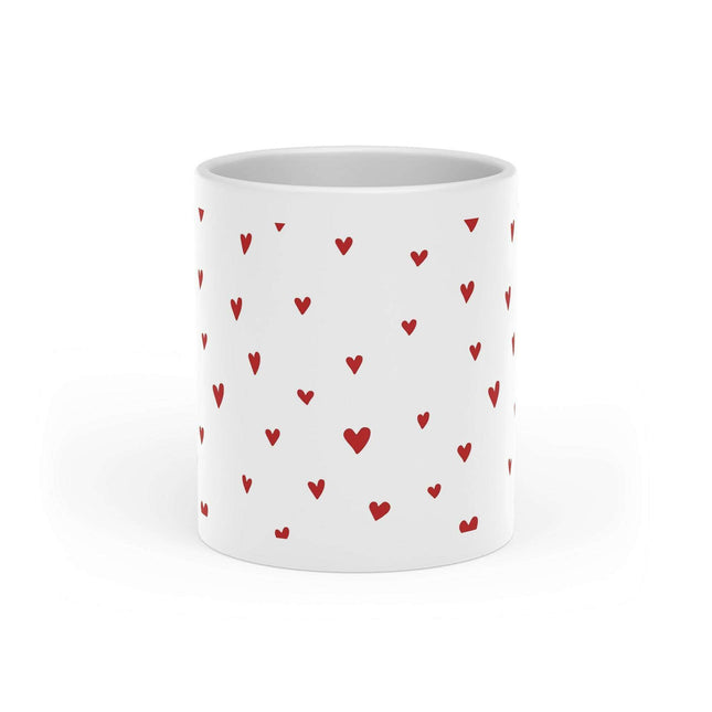 Elegant Heart-Shaped Ceramic Coffee Mug with Luxurious Duraglaze Finish