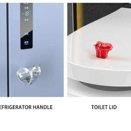 Elegant Heart-Shaped Flush Button - A Touch of Style for Your Bathroom - Très Elite