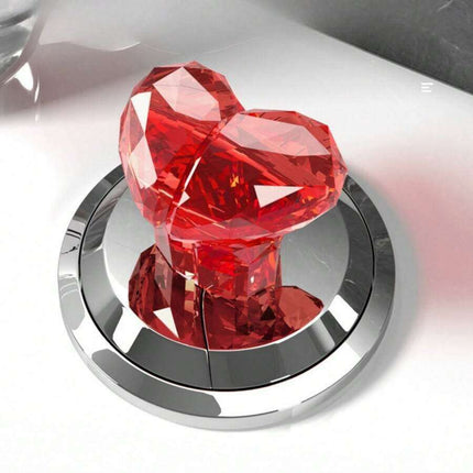 Elegant Heart-Shaped Flush Button - A Touch of Style for Your Bathroom - Très Elite