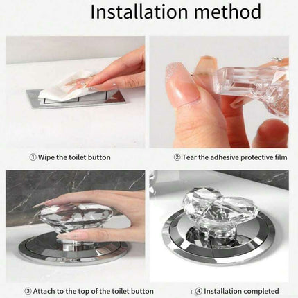 Elegant Heart-Shaped Flush Button - A Touch of Style for Your Bathroom - Très Elite