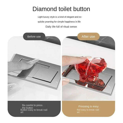 Elegant Heart-Shaped Flush Button - A Touch of Style for Your Bathroom - Très Elite