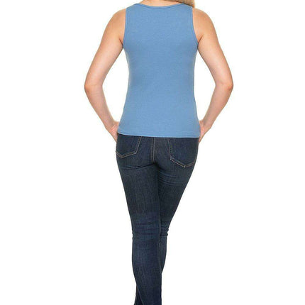 Elegant Heart-Shaped Neckline Ribbed Cotton Top - A Must-Have for Every Fashionista - Très Elite