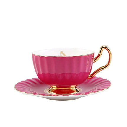 Elegant Heritage: Exquisite Bone China Tea and Coffee Set with 24K Gold Accents - Très Elite