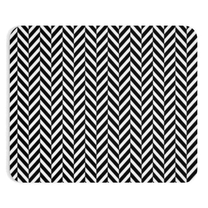 Elegant Herringbone Mouse Pad for a Stylish Workspace Upgrade - Très Elite