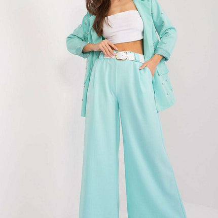 Elegant High-Waisted Palazzo Trousers for Women Office Wear