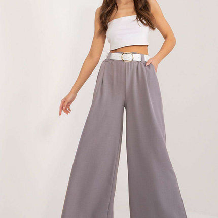 Elegant High-Waisted Palazzo Trousers for Women Office Wear