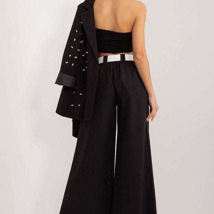 Elegant High-Waisted Palazzo Trousers for Women Office Wear - Très Elite