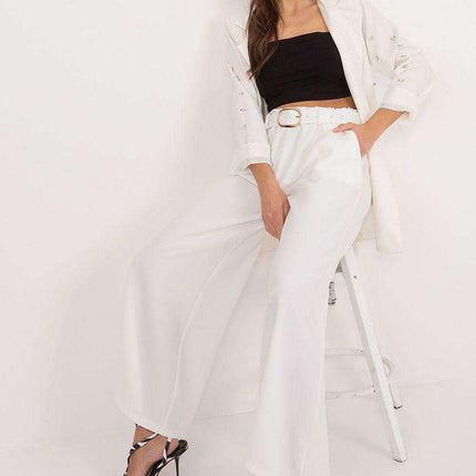 Elegant High-Waisted Palazzo Trousers for Women Office Wear - Très Elite