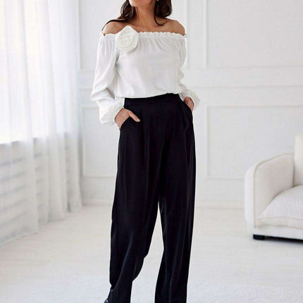 Elegant High-Waisted Pants for Stylish Women - Très Elite