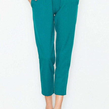 Elegant High-Waisted Trousers by Figl - Très Elite