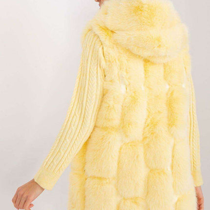 Elegant Hooded Faux Fur Vest for Stylish Warmth - Très Elite