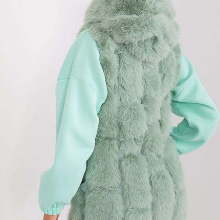 Elegant Hooded Faux Fur Vest for Stylish Warmth - Très Elite