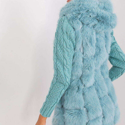 Elegant Hooded Faux Fur Vest for Stylish Warmth - Très Elite