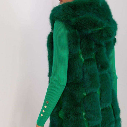 Elegant Hooded Faux Fur Vest for Stylish Warmth - Très Elite