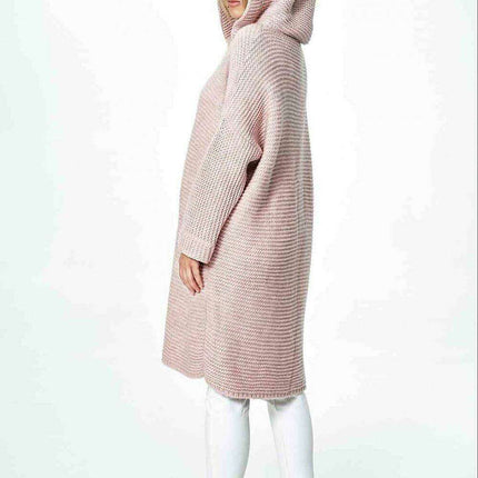 Elegant Hooded Knitted Cardigan for Ultimate Comfort - Très Elite
