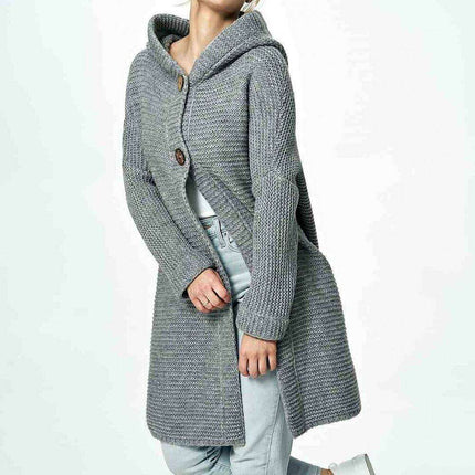 Elegant Hooded Knitted Cardigan for Ultimate Comfort