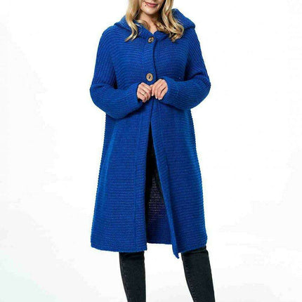 Elegant Hooded Knitted Cardigan for Ultimate Comfort - Très Elite
