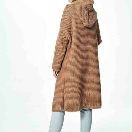 Elegant Hooded Knitted Cardigan for Ultimate Comfort - Très Elite