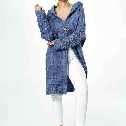 Elegant Hooded Knitted Cardigan for Ultimate Comfort - Très Elite