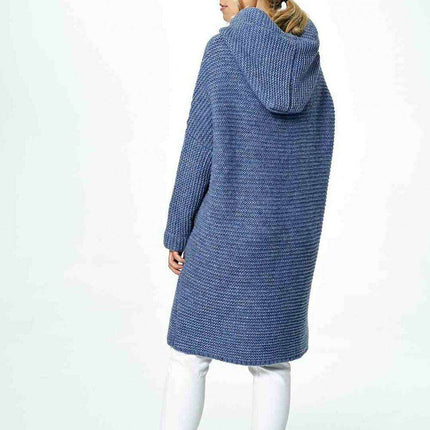 Elegant Hooded Knitted Cardigan for Ultimate Comfort - Très Elite