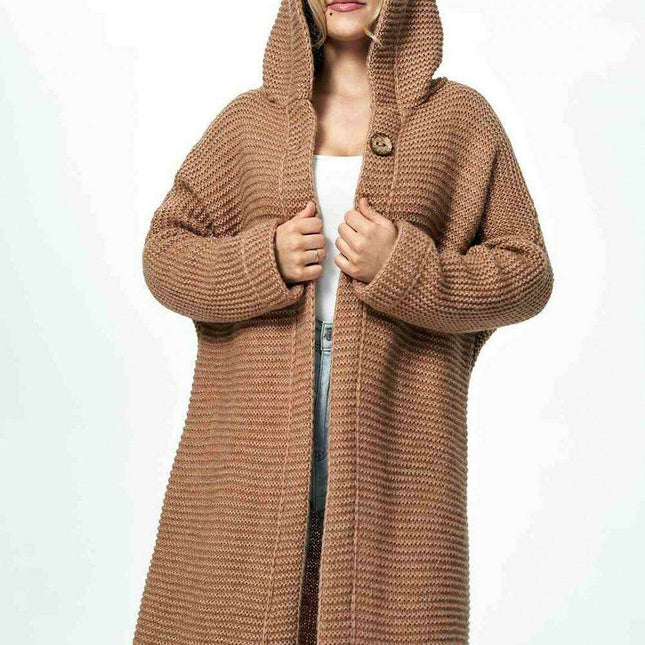 Elegant Hooded Knitted Cardigan for Ultimate Comfort