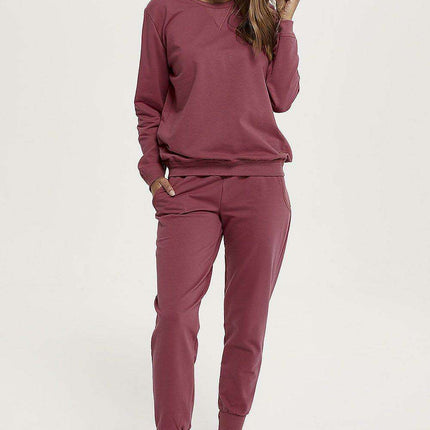 Elegant Italian Leisurewear Set with Textured Accents - Très Elite