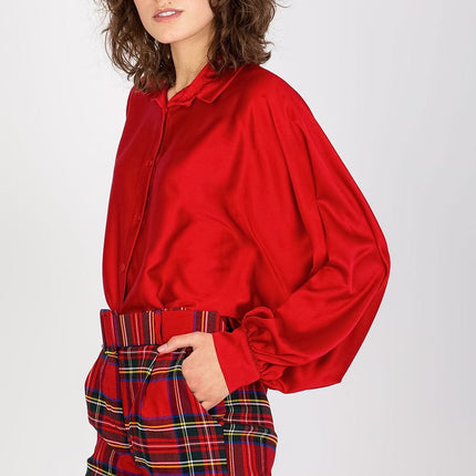 Elegant Italian Long Sleeve Button Up With Flowing Sleeves - Très Elite