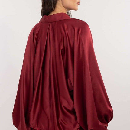 Elegant Italian Long Sleeve Button Up With Flowing Sleeves - Très Elite