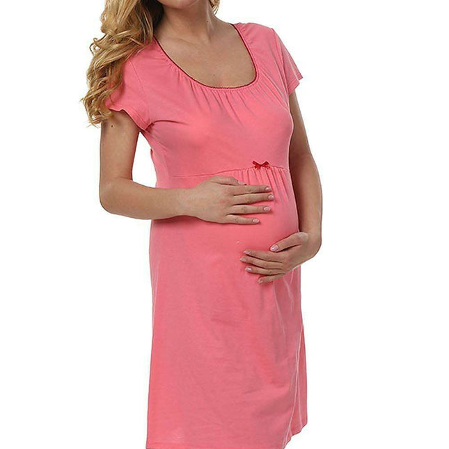 Elegant Italian Maternity Nightshirt - Comfortable and Stylish for Expecting Mothers