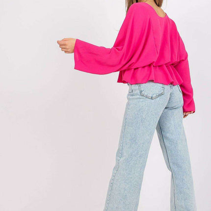 Elegant Italian Oversized Blouse Italy Moda European Design - Très Elite