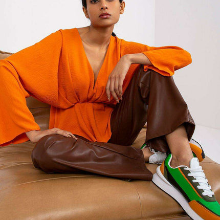 Elegant Italian Oversized Blouse Italy Moda European Design - Très Elite
