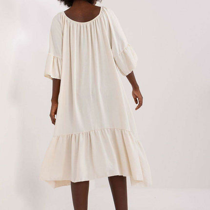 Elegant Italian Summer Frill Dress For Women Lightweight - Très Elite
