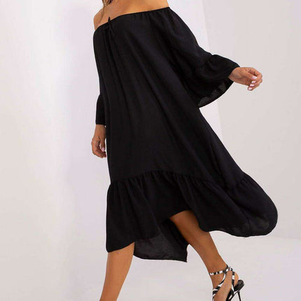 Elegant Italian Summer Frill Dress For Women Lightweight - Très Elite