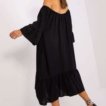 Elegant Italian Summer Frill Dress For Women Lightweight - Très Elite