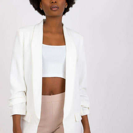 Elegant Italian Three Quarter Sleeve Moda Jacket For Women - Très Elite