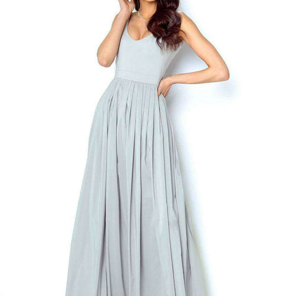 Elegant Ivory Chiffon Bridal Gown European Style Dress - Très Elite