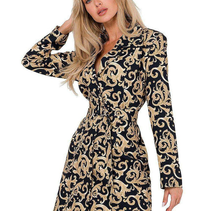 Elegant Jacket Dress with Coordinating Belt