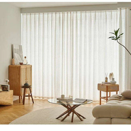 Elegant Japan Linen Striped Window Drapes- Très Elite- Très Elite