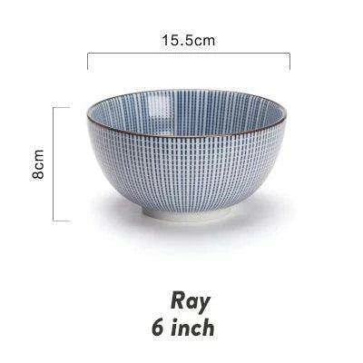 Elegant Japanese Ceramic Ramen and Soup Bowl Set - Très Elite