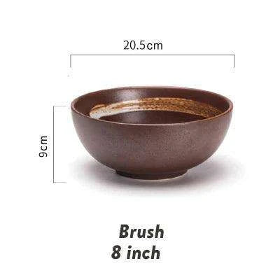 Elegant Japanese Ceramic Ramen and Soup Bowl Set - Très Elite