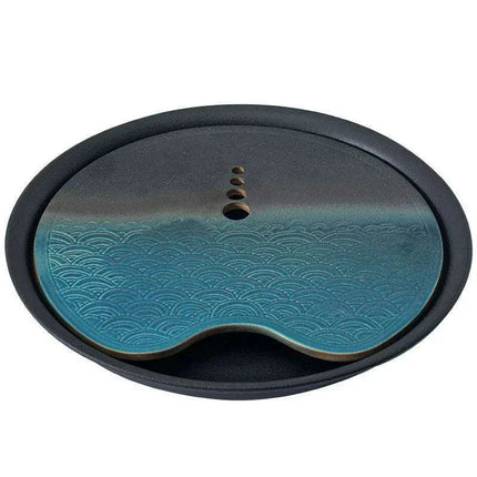 Elegant Japanese Ceramic Tea Tray Set - The Perfect Touch for Culinary Masterpieces - Très Elite