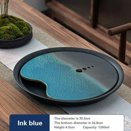 Elegant Japanese Ceramic Tea Tray Set - The Perfect Touch for Culinary Masterpieces - Très Elite