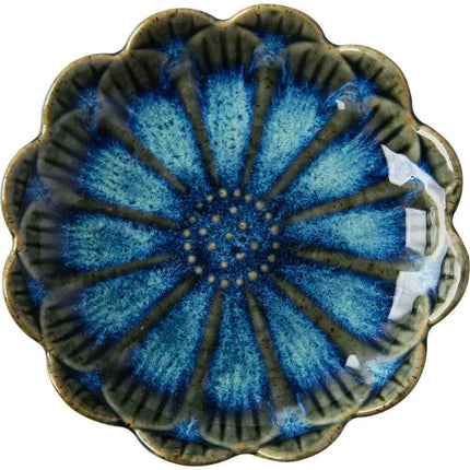 Elegant Japanese Floral Ceramic Sauce Bowl - Perfect for Dipping and Condiment Serving - Très Elite