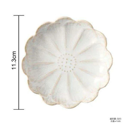 Elegant Japanese Floral Ceramic Sauce Bowl - Perfect for Dipping and Condiment Serving - Très Elite