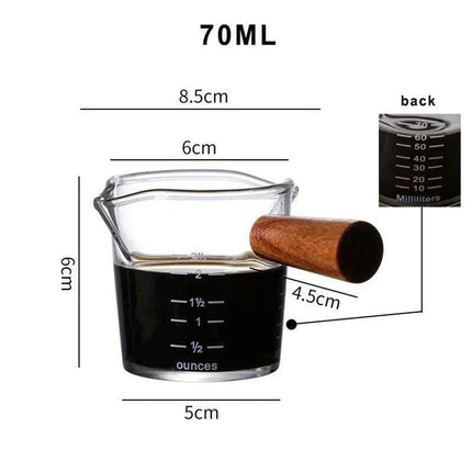 Elegant Japanese-Inspired Borosilicate Glass Serving Pan with Comfortable Handle - Stylish Mini Server for Milk and Sauces - Très Elite
