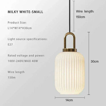 Elegant Japanese-Inspired LED Glass Pendant Lights for Modern Homes..