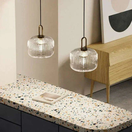 Elegant Japanese-Inspired LED Glass Pendant Lights for Modern Homes - Très Elite