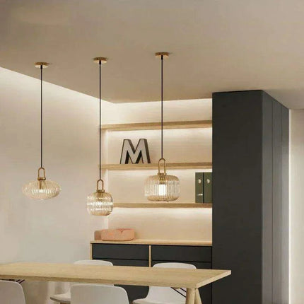 Elegant Japanese-Inspired LED Glass Pendant Lights for Modern Homes - Très Elite